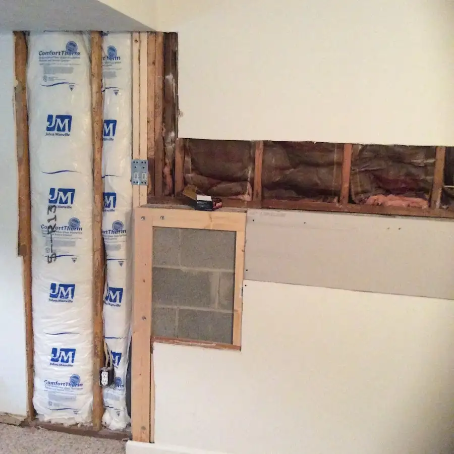 Wall insulation replacement during Structural Drying in Tulare